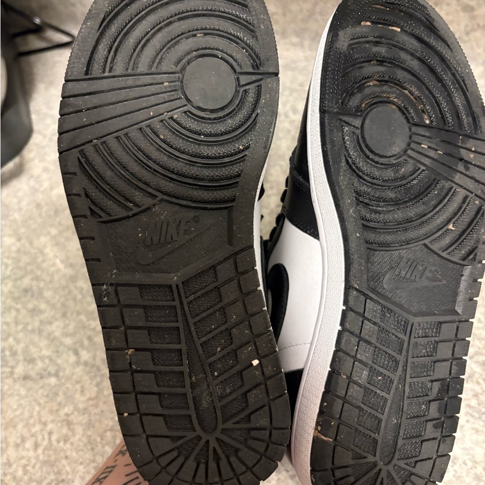Jordan Women's Black and White High-Top Sneakers - Picture 6 of 6